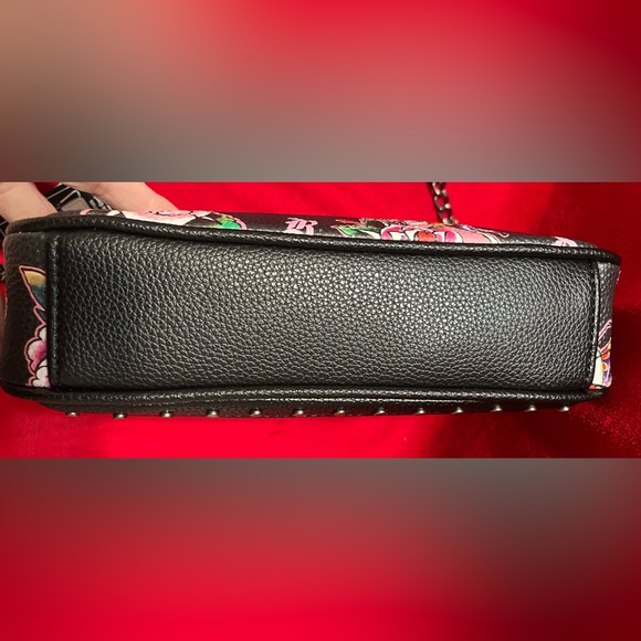 Ed Hardy Satchel Purse Covertible Tote to Crossbody Bag  New - Picture 9 of 10